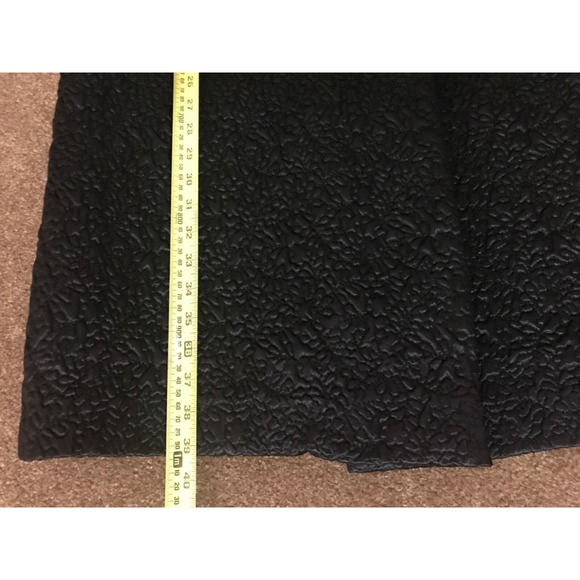 Bergdorf Goodman Main Street Fashion Coat Black Textured Satin Quilted vintage - Picture 16 of 16